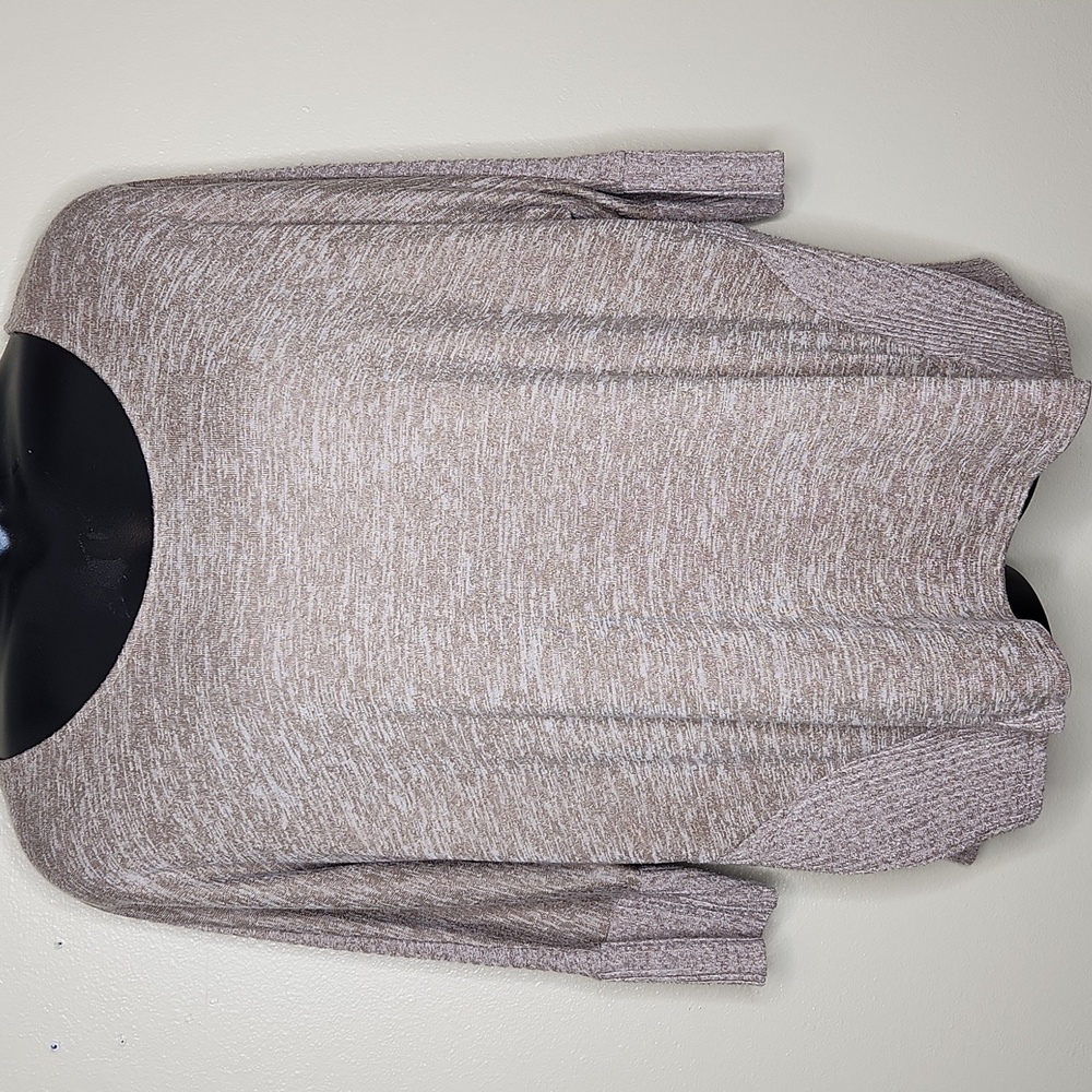 Boutique Plus 3/4 Sleeve Lightweight Sweater - Brown - Women's Plus Size 2X